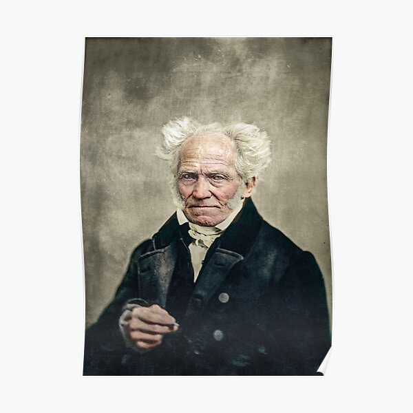 Arthur Schopenhauer by J. Schäfer, 1859 Poster