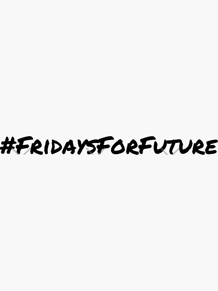#FridaysForFuture FFF black Hashtag by stine1