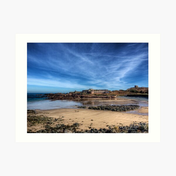 Across the bay to Fort Corblets Art Print