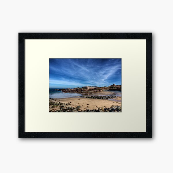 Across the bay to Fort Corblets Framed Art Print
