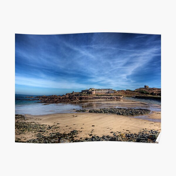 Across the bay to Fort Corblets Poster