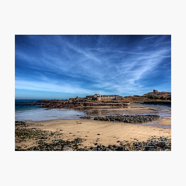 Across the bay to Fort Corblets Photographic Print