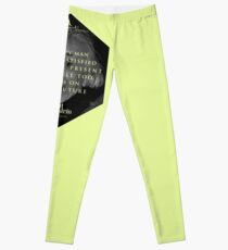 Legging Cita de: Albert Einstein en Un hombre feliz - Camisetas, pósters, pegatinas y regalos