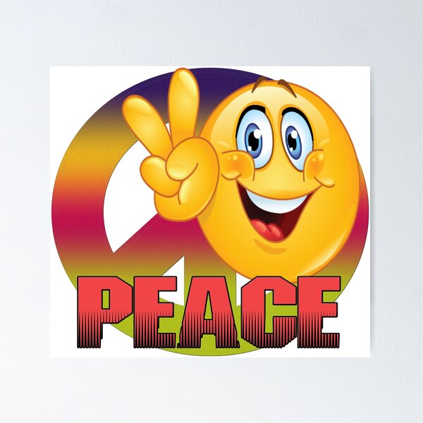 Smiley Peace Poster Painting canvas hotsell 16*24 inch