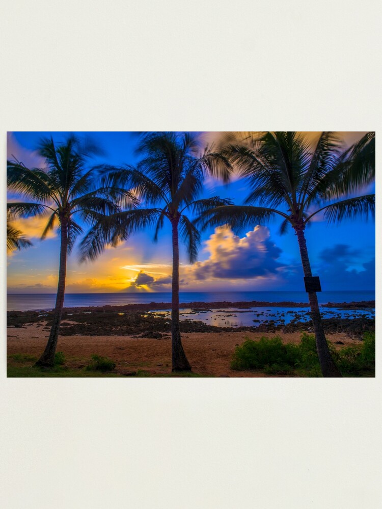 Thumbnail 1 of 3, Photographic Print, North Shore Sunset designed and sold by AdrianAlford.
