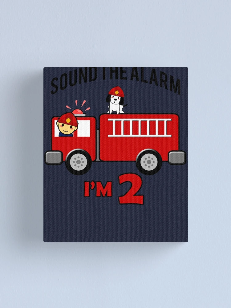 Toile De Fond Anniversaire Pompier – 180x119 Cm, Décor Camion De Pompiers, Scène Immersive, Accrochage Facile
