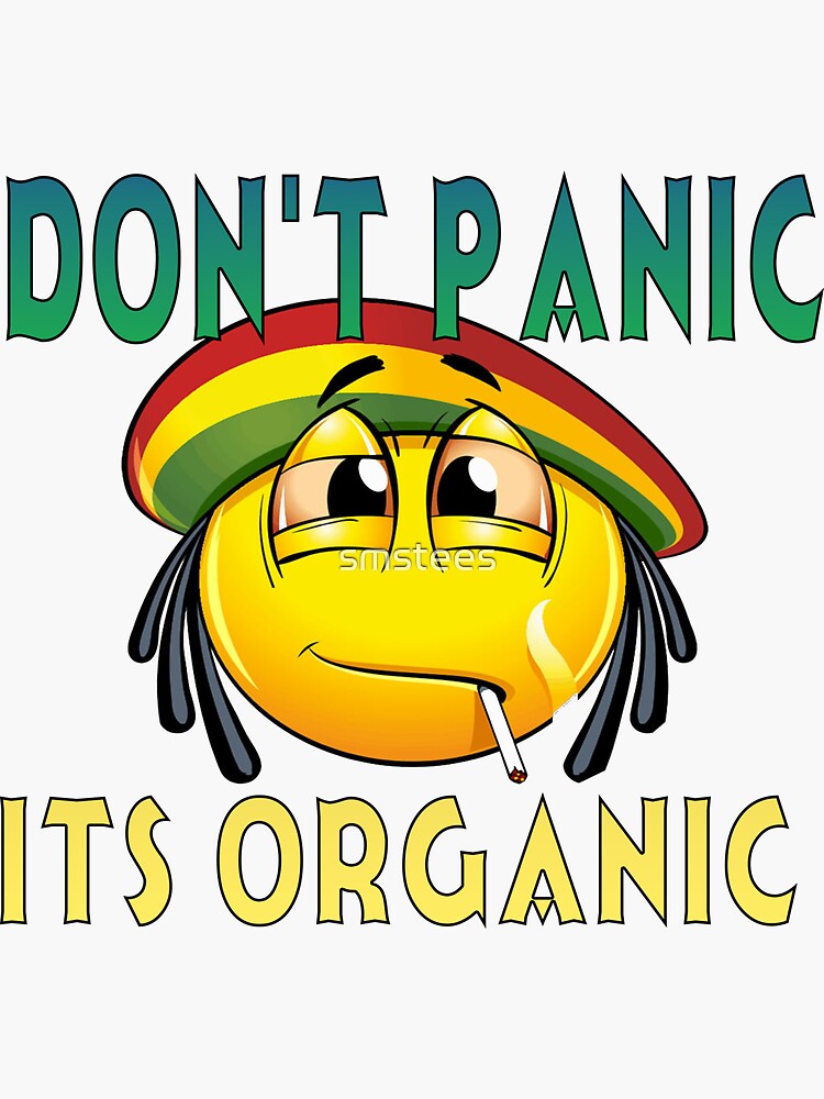 "Dont Panic It's Organic" Sticker for Sale by smstees | Redbubble