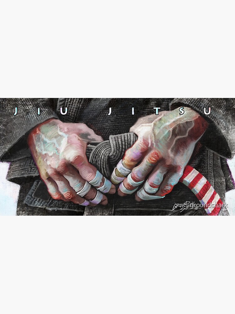 Thumbnail 3 of 3, Poster, Jiu-Jitsu Taped Fingers designed and sold by groundshark.
