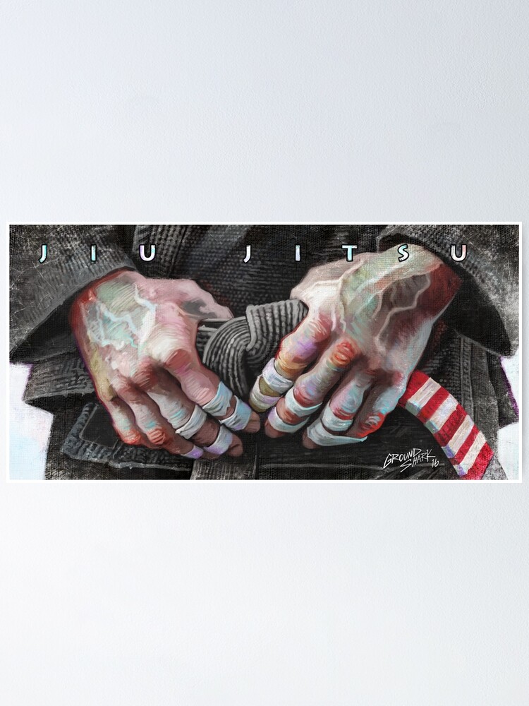 Thumbnail 1 of 3, Poster, Jiu-Jitsu Taped Fingers designed and sold by groundshark.