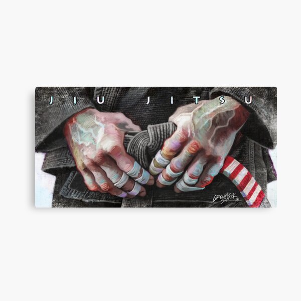 Jiu-Jitsu Taped Fingers Canvas Print