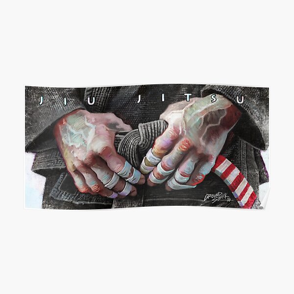 Jiu-Jitsu Taped Fingers Poster