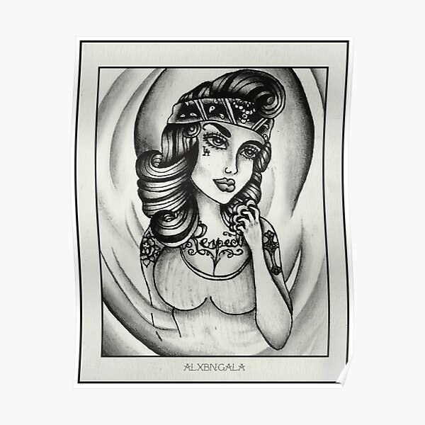 Chola Tattoo Posters for Sale