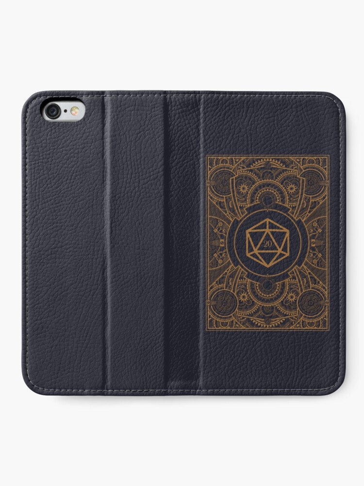 Alternate view of D20 Dice Steampunk Mech iPhone Wallet