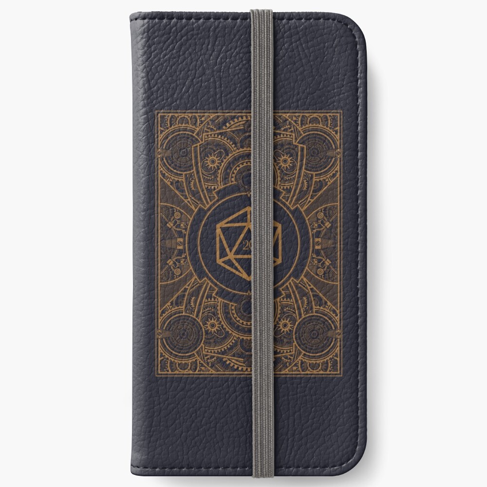 D20 Dice Steampunk Mech iPhone Wallet