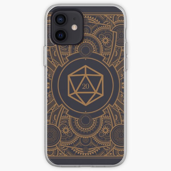 D20 Dice Steampunk Mech iPhone Soft Case