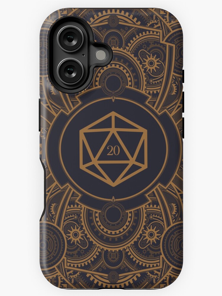 Thumbnail 1 of 4, iPhone Case, D20 Dice Steampunk Mech designed and sold by pixeptional.