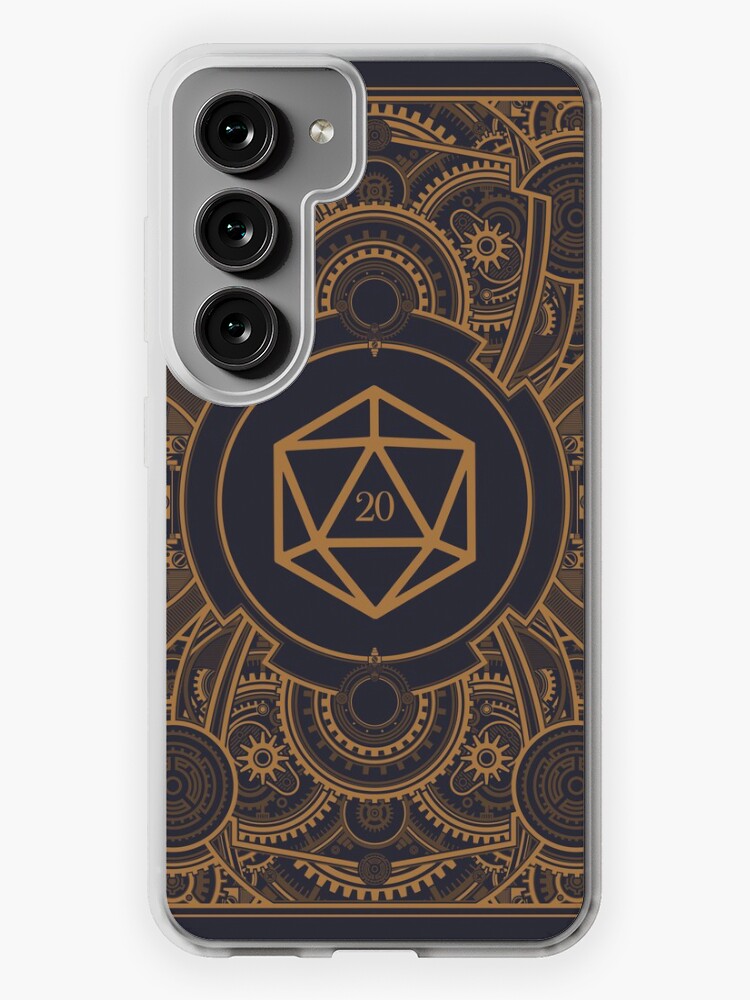 Thumbnail 1 of 4, Samsung Galaxy Phone Case, D20 Dice Steampunk Mech designed and sold by pixeptional.