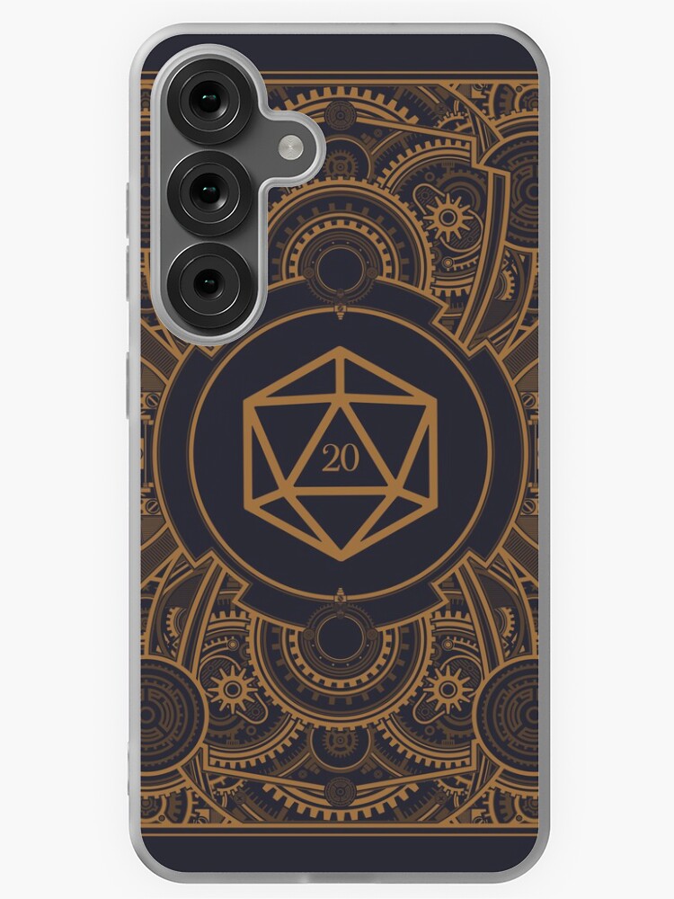 Thumbnail 1 of 4, Samsung Galaxy Phone Case, D20 Dice Steampunk Mech designed and sold by pixeptional.