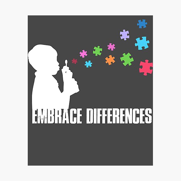 Embrace Differences Art Support Autism Awareness Day Art