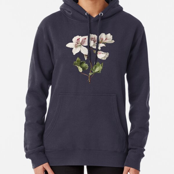 Vintage illustration of Branch of Azaleas in bloom Pullover Hoodie