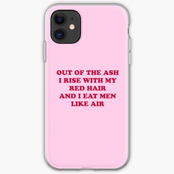 Sylvia Plath poetry quote iPhone Soft Case
