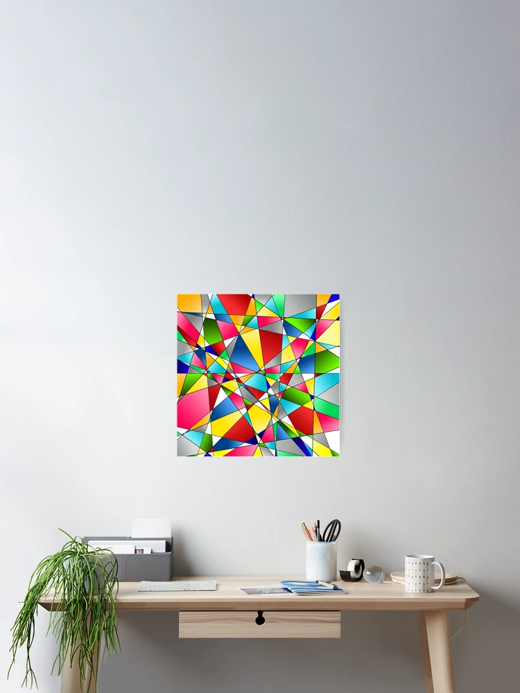 Imagen 2 de 3, Póster con la obra patchwork, diseñada y vendida por ARTmanhART.
