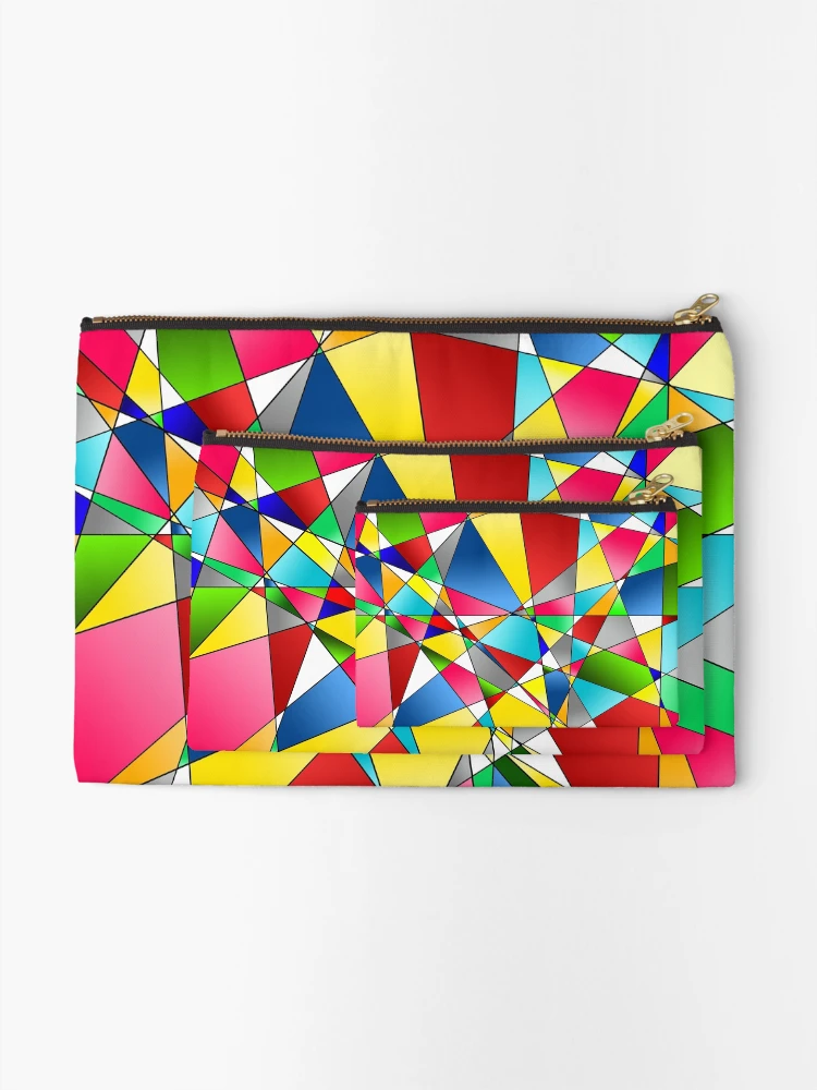 Thumbnail 2 of 4, Zipper Pouch, patchwork designed and sold by ARTmanhART.