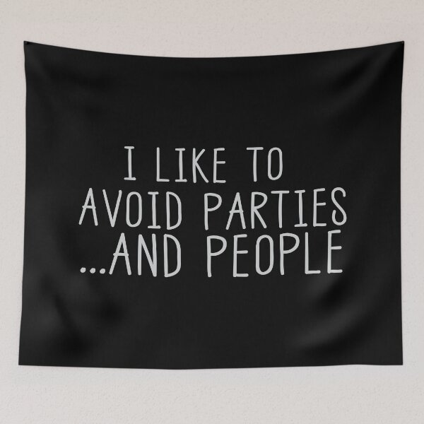 Item preview, I like to avoid PARTIES ... and people designed and sold by jazzydevil.
