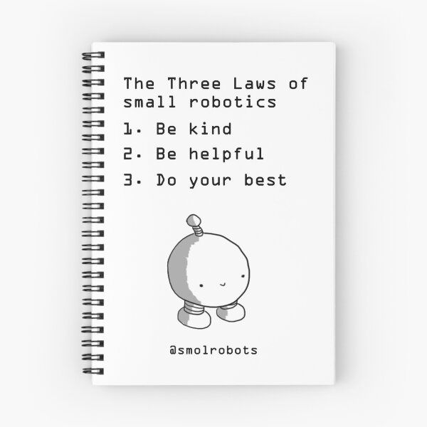 Item preview, The Three Laws of small robotics designed and sold by smolrobots.