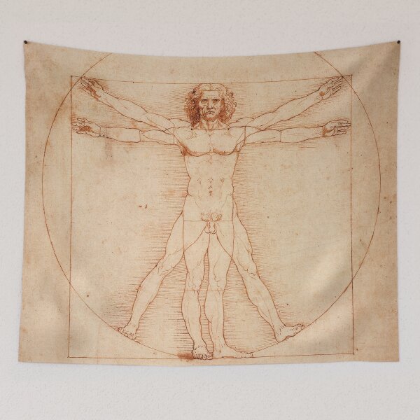 Item preview, Vitruvian Man by Leonardo Da Vinci (1490) designed and sold by allhistory.