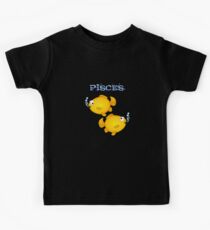 Pisces cartoon goldfish humourous Kids Tee