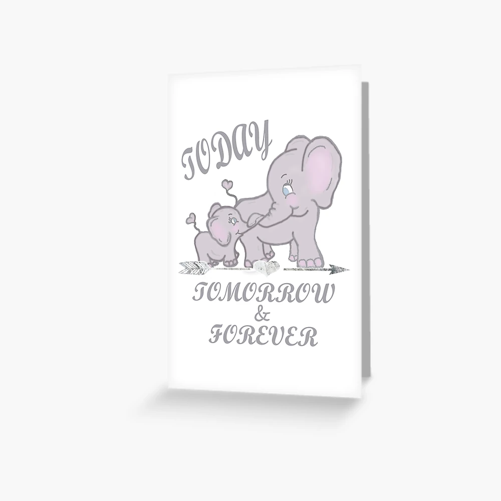 Inspirational Elephant Gifts Graphic Art Design, Wisdom of Acceptance   Greeting Card for Sale by tamdevo1