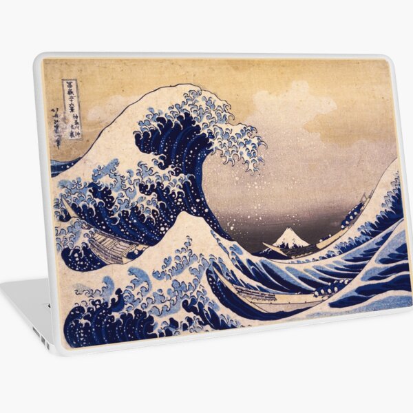 The Great Wave off Kanagawa by Katsushika Hokusai (c 1830-1833) Laptop Skin