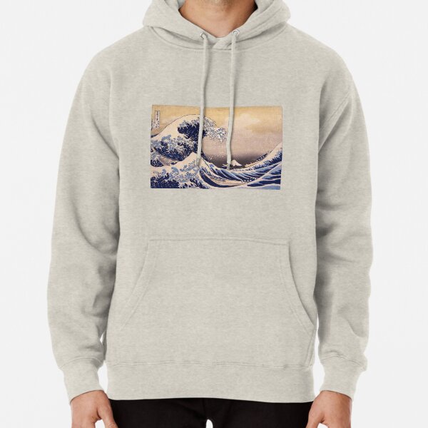 The Great Wave off Kanagawa by Katsushika Hokusai (c 1830-1833) Pullover Hoodie