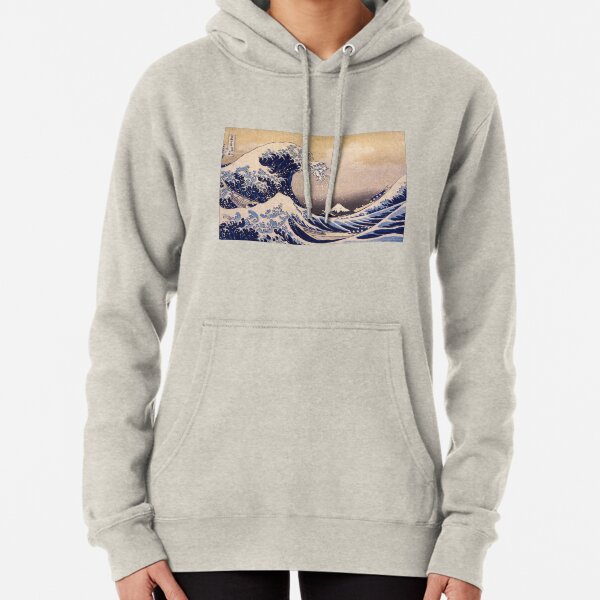 La grande vague au large de Kanagawa par Katsushika Hokusai (c 1830-1833) Sweat à capuche épais