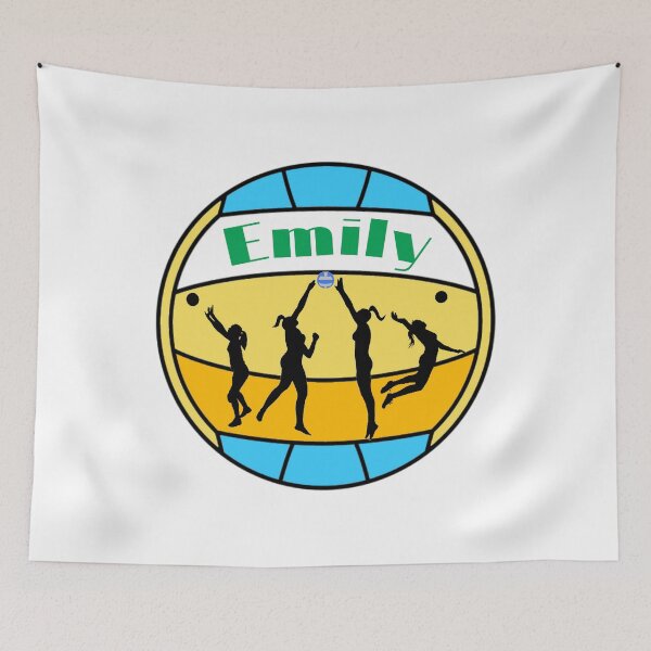 Item preview, Emily loves volleyball designed and sold by Attiva.