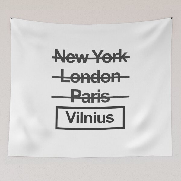 Item preview, Lithuania Vilnius City Text design designed and sold by GetItGiftIt.