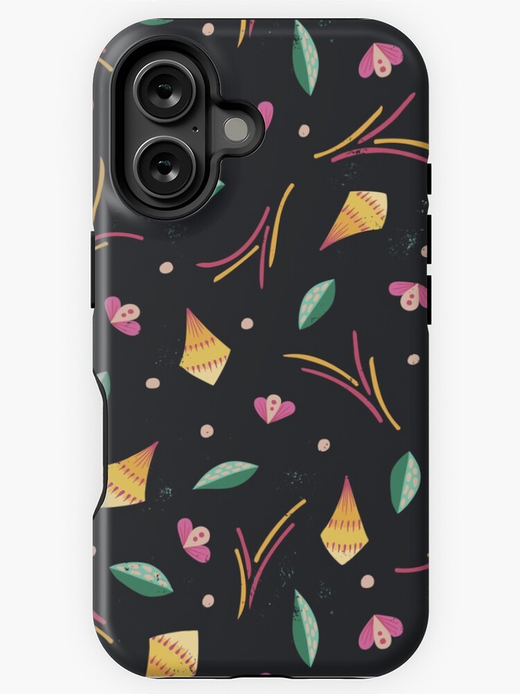 Thumbnail 1 of 4, iPhone Case, Vibrant Folk Art Floral Pattern designed and sold by tinytenacious.