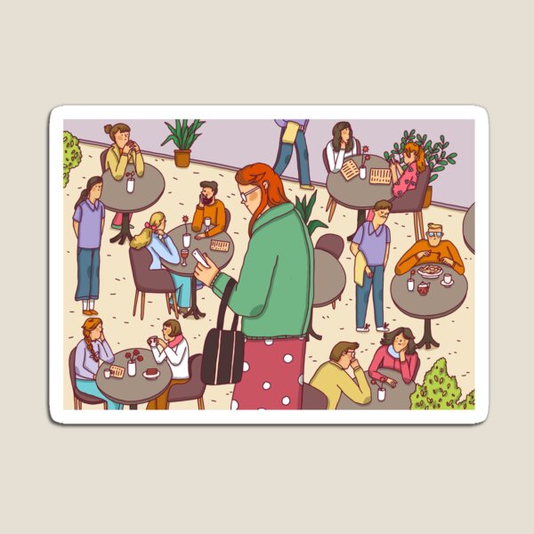 Item preview, Girl with phone  designed and sold by SashaMitkalova.