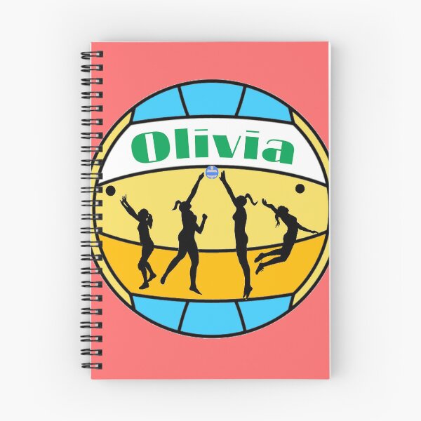 Item preview, Olivia loves volleyball designed and sold by Attiva.