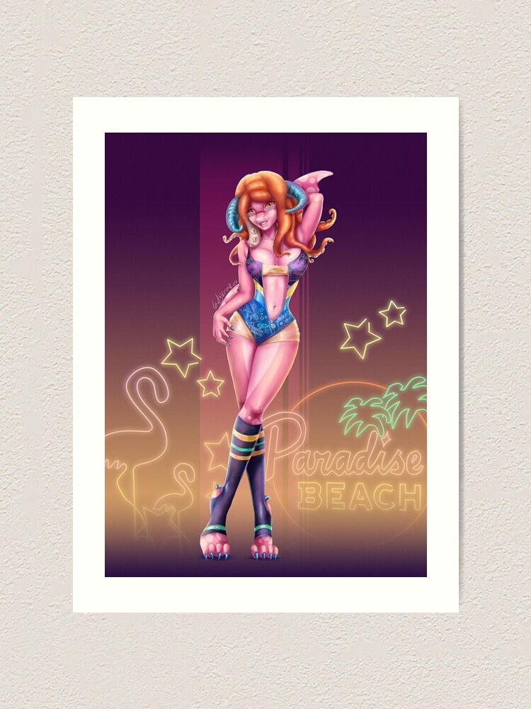 Alternate view of Reena Hilde Kraken OC Art Print