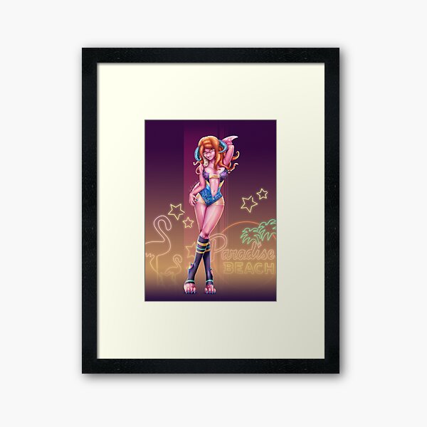 Reena Hilde Kraken OC Framed Art Print