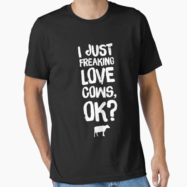 Vista previa del artículo con la obra «Me estoy volviendo loco amor vacas vale? - amante de las vacas divertidas», diseñado y vendido por Captain Mood.
