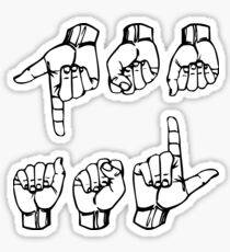 Sign Language Sticker