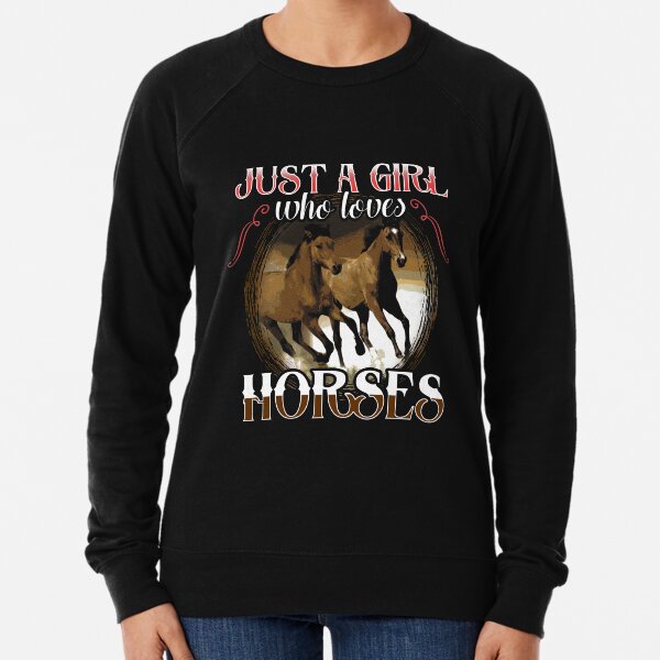 Item preview, Just a girl who loves horses - horse lover designed and sold by Captain Mood.