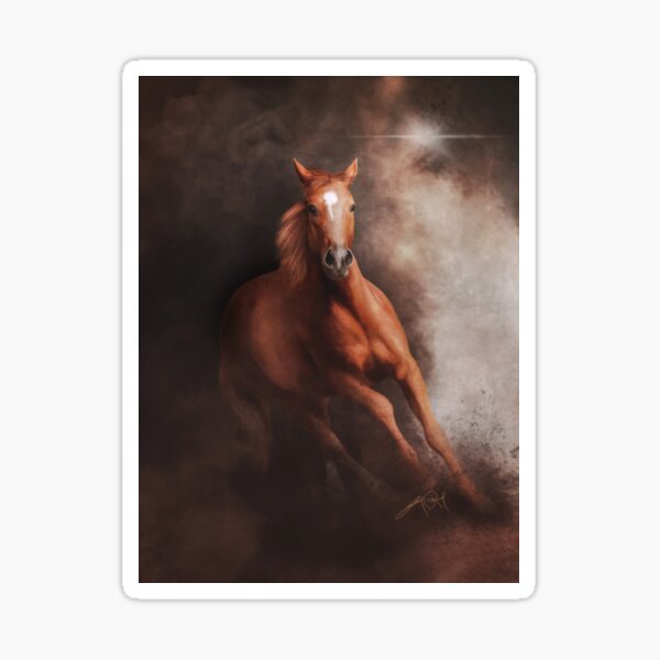 Aperçu de l'œuvre Quarter Horse (Dessin numérique) créée et vendue par Luna Roveda.