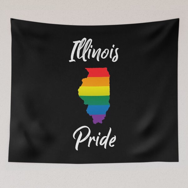 Item preview, Illinois Pride LGBT Gay Lesbian Bisexual Gift designed and sold by frankiewillie.