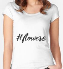BLumen Hashtag Geschenk für Frauen Women's Fitted Scoop T-Shirt