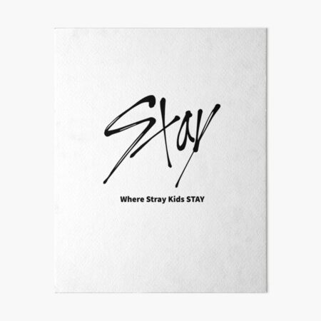 kpop stray kids fandom where stray kids stay art board print by lysavn redbubble redbubble