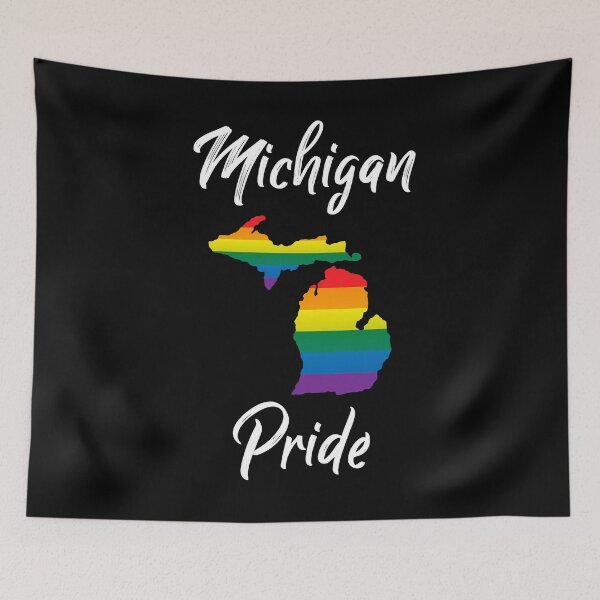 Item preview, Michigan Pride LGBT Gay Lesbian Bisexual Gift designed and sold by frankiewillie.